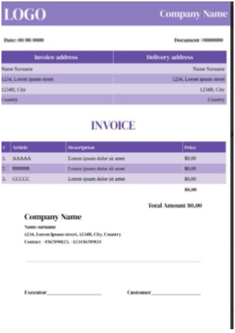 20+ Free Invoice Templates for Google Docs - Invoice Templates